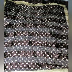 Scarf No Name Monogram Logo Shawl Cape Wrap Logo 40” x 38”